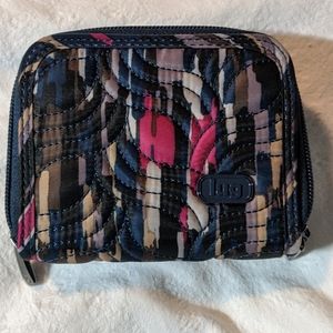 EUC Lug Splits Wallet Riverwalk Navy